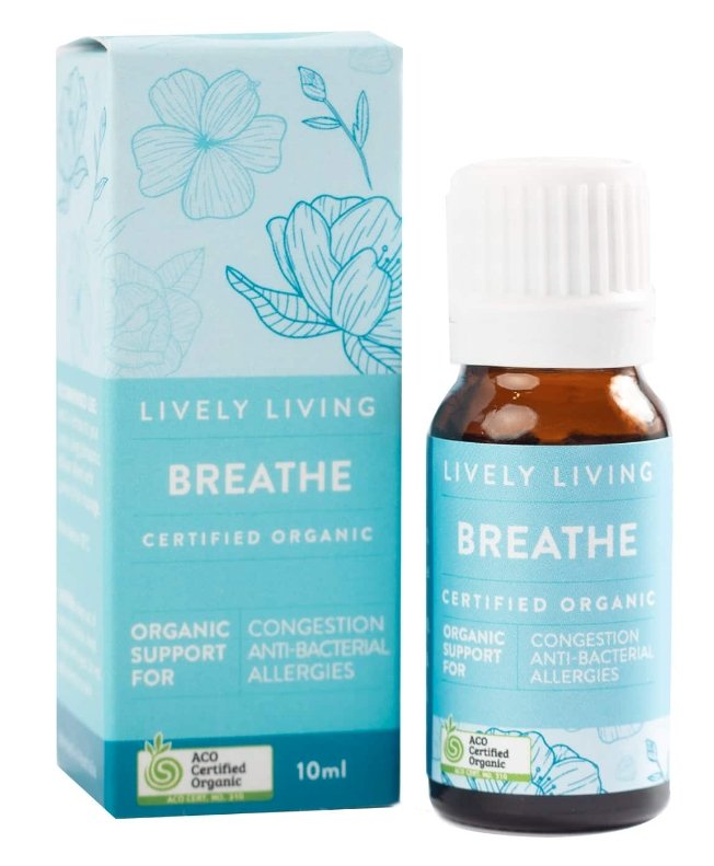Breathe Organic Oil Blend 10ml | Lively Living | Vaporisers, Diffuser & Oils | Thirty 16 Williamstown