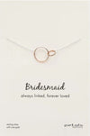 Bridesmaid Linked Circles Necklace - Silver &amp; Rose Gold | Petals | Jewellery | Thirty 16 Williamstown