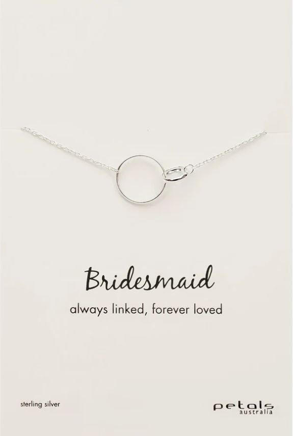 Bridesmaid Linked Circles - Silver | Petals | Jewellery | Thirty 16 Williamstown