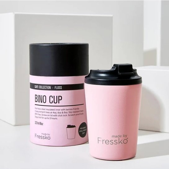 Café Collection Bino - FLOSS 8oz-230mL | Made By Fressko | Travel Mugs &amp; Drink Bottles | Thirty 16 Williamstown