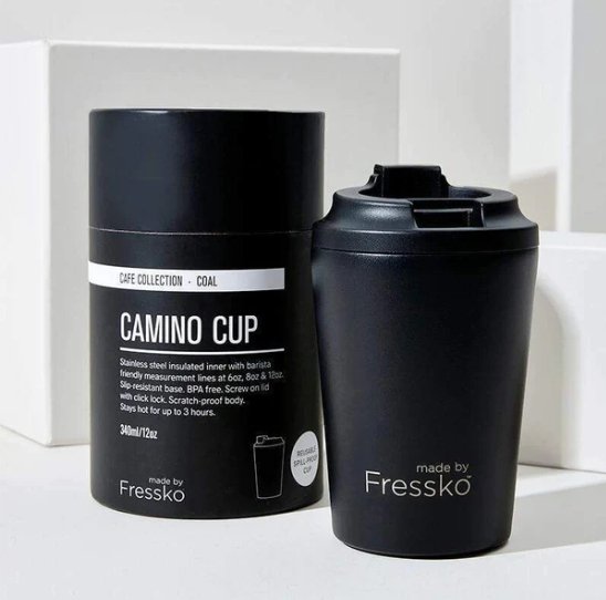 Café Collection Camino - COAL 12oz-340ml | Made By Fressko | Travel Mugs & Drink Bottles | Thirty 16 Williamstown