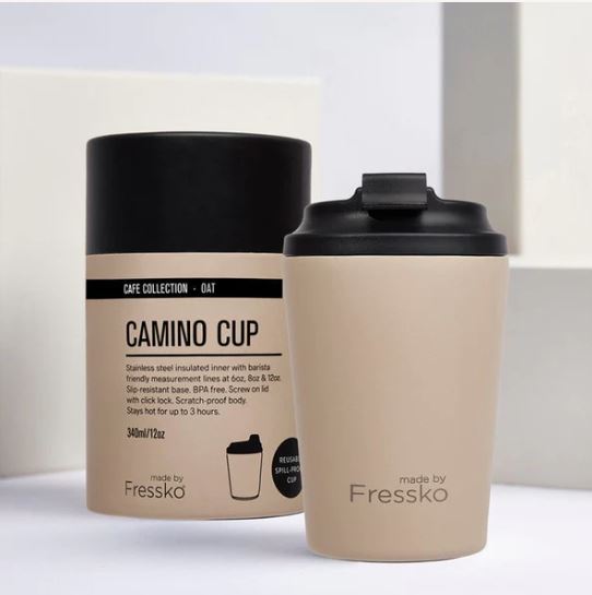 Café Collection Camino - OAT 12oz-340ml | Made By Fressko | Travel Mugs & Drink Bottles | Thirty 16 Williamstown