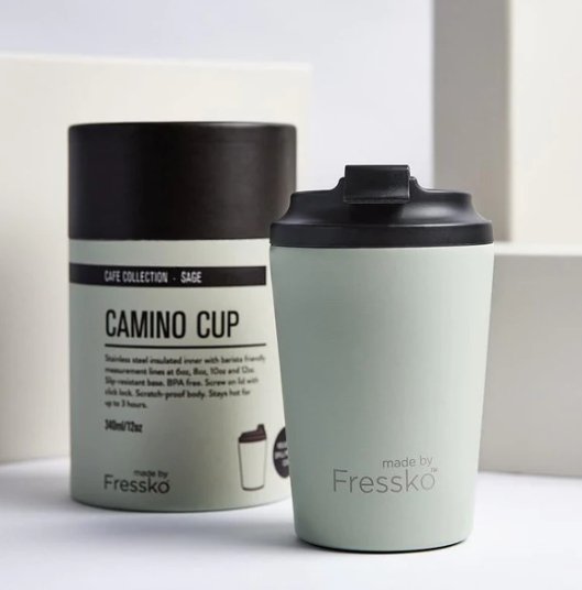 Café Collection Camino - SAGE 12oz-340mL | Made By Fressko | Travel Mugs & Drink Bottles | Thirty 16 Williamstown