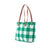 Capri Tote - Green & White Gingham | Liv & Milly | Women's Accessories | Thirty 16 Williamstown