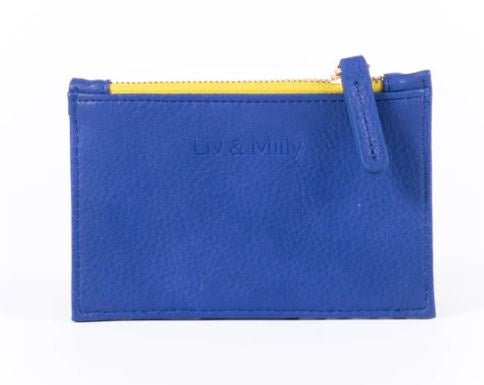 Card Wallet - Blue | Liv &amp; Milly | Women&#39;s Accessories | Thirty 16 Williamstown