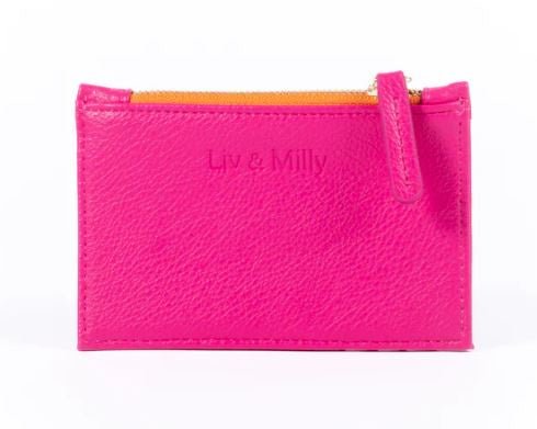 Card Wallet - Hot Pink | Liv & Milly | Women's Accessories | Thirty 16 Williamstown