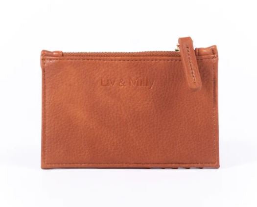 Card Wallet - Tan | Liv & Milly | Women's Accessories | Thirty 16 Williamstown