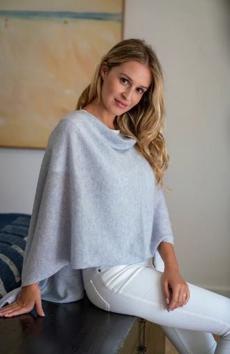 Cashmere Topper - Periwinkle | Esperance &amp; Co | Beanies, Scarves &amp; Gloves | Thirty 16 Williamstown