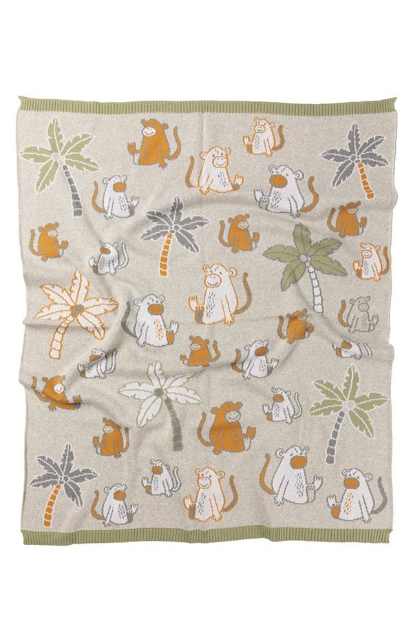 Cheeky Monkey Blanket | Indus | Bedding, Blankets &amp; Swaddles | Thirty 16 Williamstown