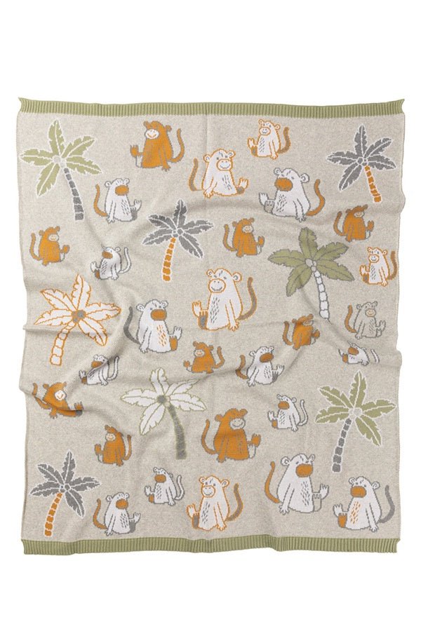 Cheeky Monkey Blanket | Indus | Bedding, Blankets & Swaddles | Thirty 16 Williamstown