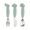 Easy-grip Cutlery Set - Green | Done By Deer | Children&#39;s Dinnerware | Thirty 16 Williamstown
