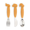 Easy-grip Cutlery Set - Mustard | Done By Deer | Children&#39;s Dinnerware | Thirty 16 Williamstown