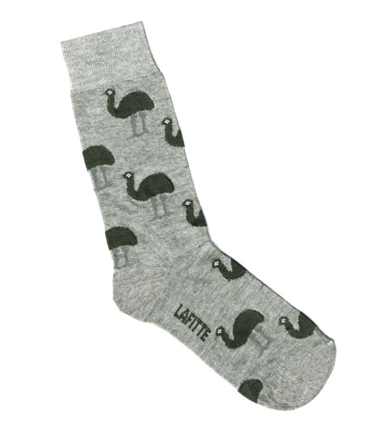 Emu Marl Grey Patterned Socks | Lafitte | Socks For Him &amp; For Her | Thirty 16 Williamstown
