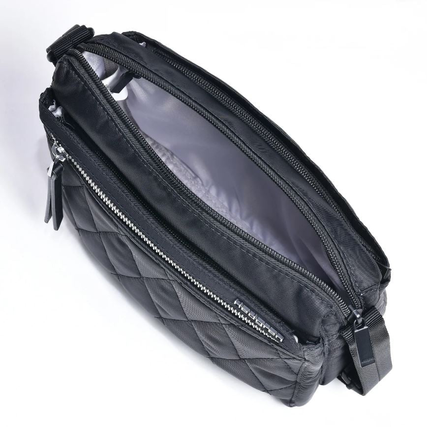 Eye Compact Crossbody Bag RFID - Quilted Black | Hedgren | Travel Bags | Thirty 16 Williamstown