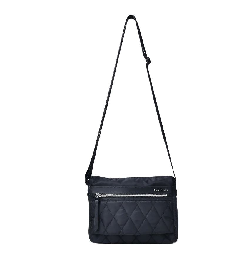 Eye Compact Crossbody Bag RFID - Quilted Black | Hedgren | Travel Bags | Thirty 16 Williamstown