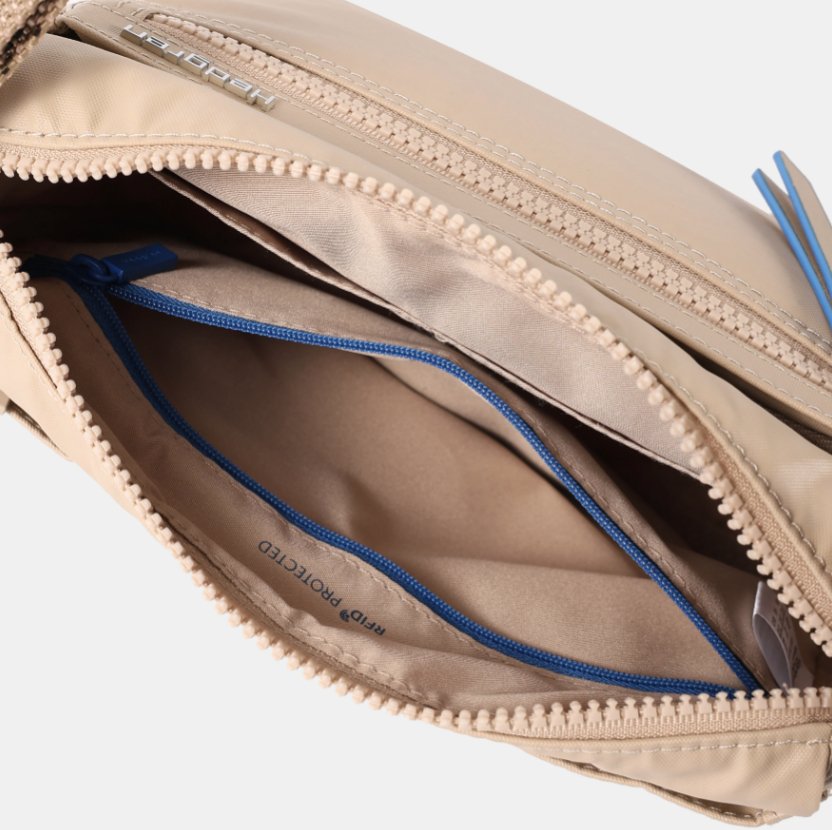 Eye Compact Crossbody Bag RFID - Safari Beige | Hedgren | Travel Bags | Thirty 16 Williamstown