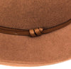 Felt Fedora Hat Leather Strap - Camel | Travaux En Cours | Hats, Scarves &amp; Gloves | Thirty 16 Williamstown