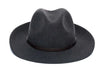 Felt Fedora Hat Leather Strap - Charcoal | Travaux En Cours | Hats, Scarves &amp; Gloves | Thirty 16 Williamstown