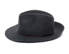 Felt Fedora Hat Leather Strap - Charcoal | Travaux En Cours | Hats, Scarves &amp; Gloves | Thirty 16 Williamstown