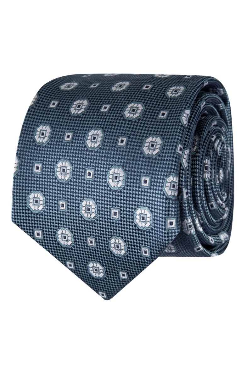 Floral Silk Tie - Teal | Abelard | Men's Accessories | Thirty 16 Williamstown