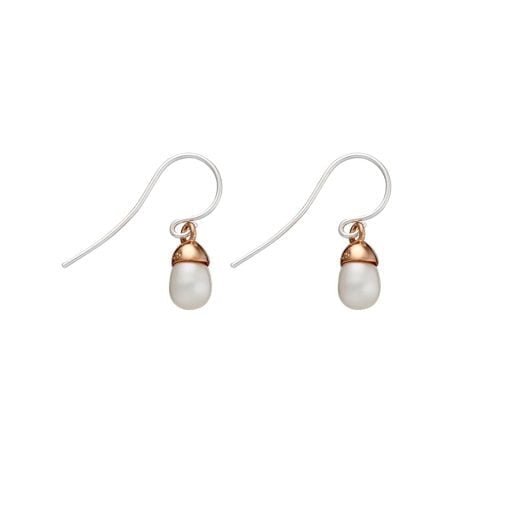 Freshwater Pearl Drop Earrings (1) - Rose Gold | DPI Jewellery | Jewellery | Thirty 16 Williamstown