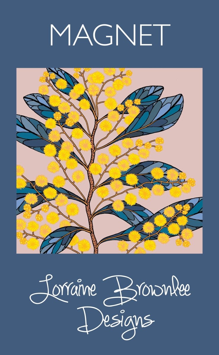 Fridge Magnet - Golden Wattle | Lorraine Brownlee Designs | Kitchen Accessories | Thirty 16 Williamstown