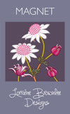 Fridge Magnet - Pink Feather Flowers | Lorraine Brownlee Designs | Kitchen Accessories | Thirty 16 Williamstown