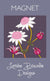 Fridge Magnet - Pink Feather Flowers | Lorraine Brownlee Designs | Kitchen Accessories | Thirty 16 Williamstown