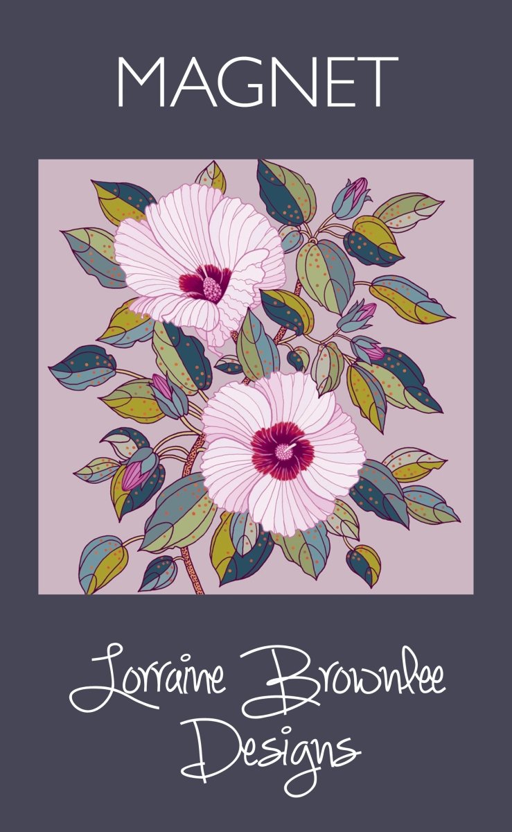 Fridge Magnet - Sturt's Dessert Rose | Lorraine Brownlee Designs | Kitchen Accessories | Thirty 16 Williamstown