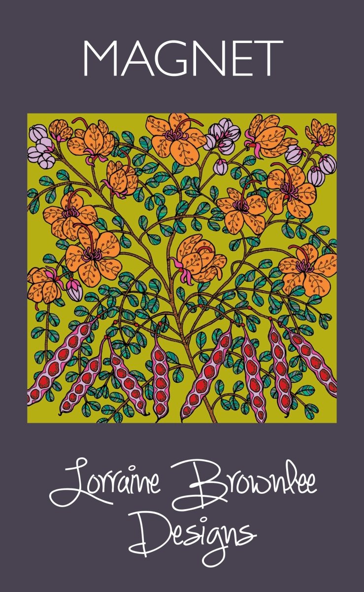 Fridge Magnet - Yellow Cassia | Lorraine Brownlee Designs | Kitchen Accessories | Thirty 16 Williamstown