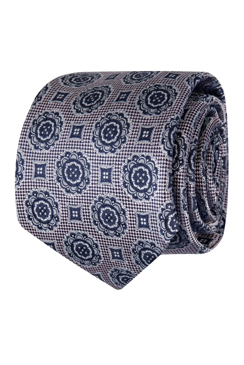Geo Silk Tie - Blue | Abelard | Men's Accessories | Thirty 16 Williamstown