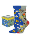 Gift Boxed Bamboo Socks 2 Pk (2-8) - Sunny Days | Bamboozld | Socks For Him &amp; For Her | Thirty 16 Williamstown