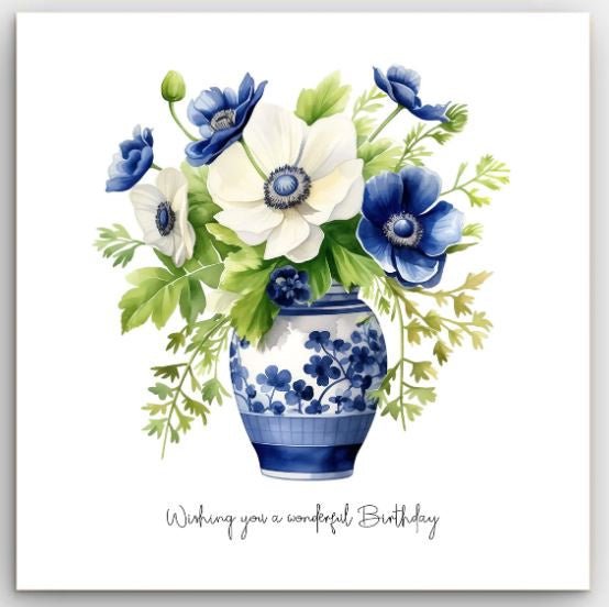 Greeting Card - Anemones Birthday | Basically Paper | Greeting Cards | Thirty 16 Williamstown