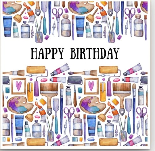 Greeting Card - Artist | Basically Paper | Greeting Cards | Thirty 16 Williamstown