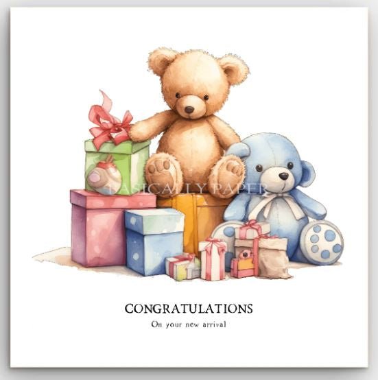 Greeting Card - Bears new Arrival | Basically Paper | Greeting Cards | Thirty 16 Williamstown