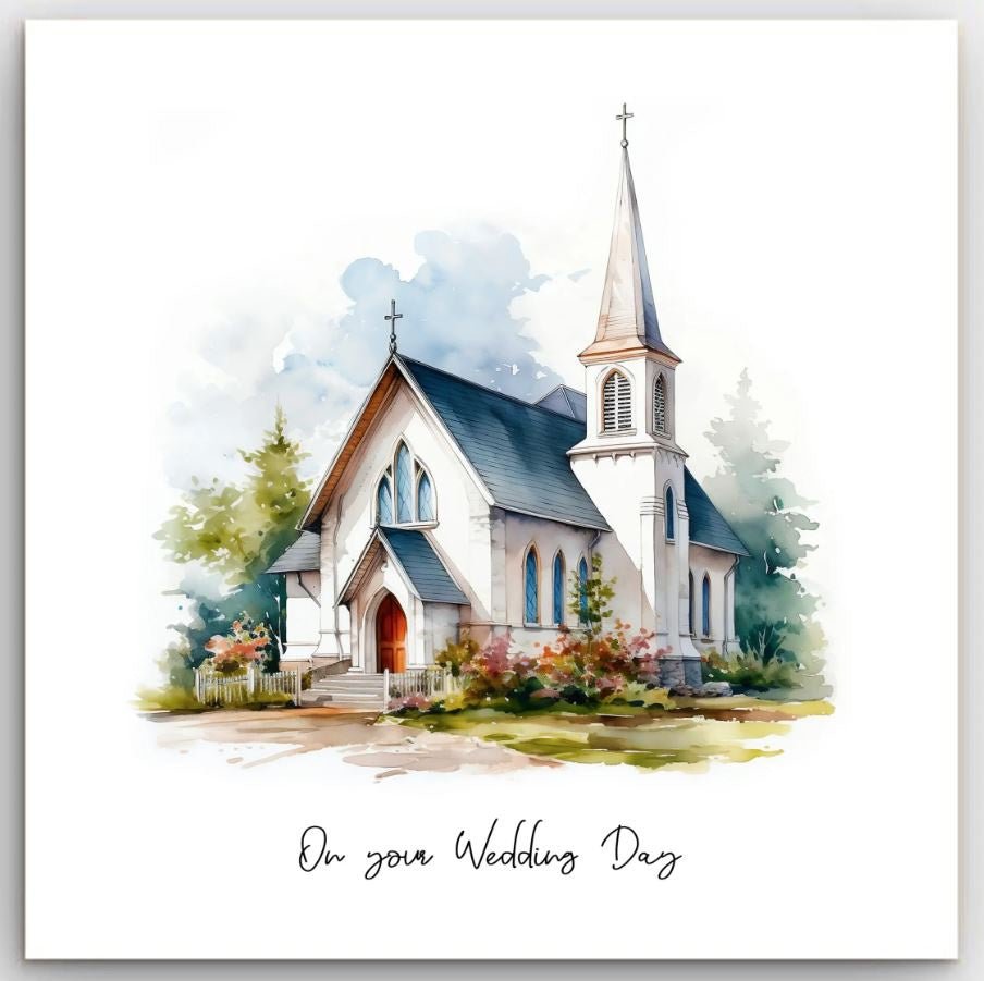Greeting Card - Church Wedding | Basically Paper | Greeting Cards | Thirty 16 Williamstown