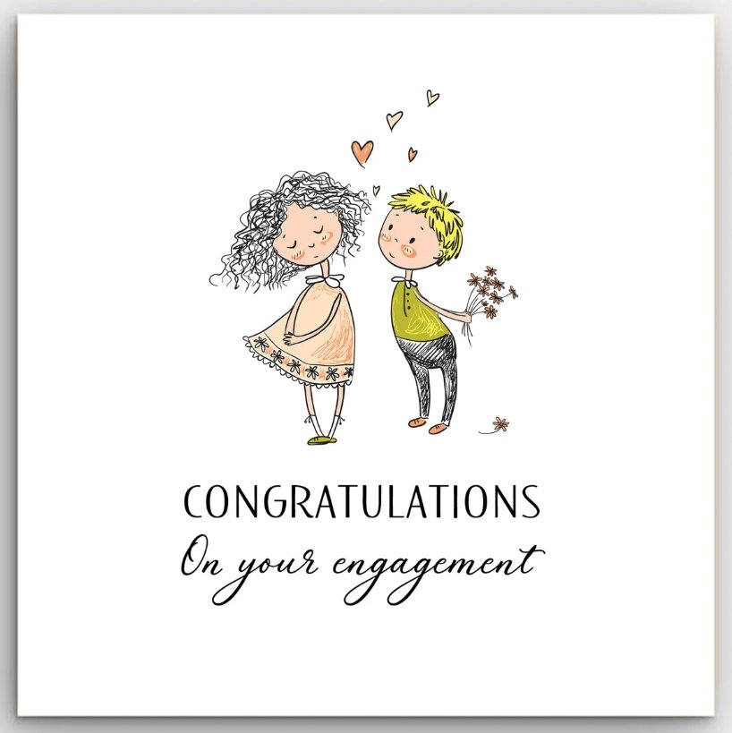 Greeting Card - Congratulations Engagement | Basically Paper | Greeting Cards | Thirty 16 Williamstown