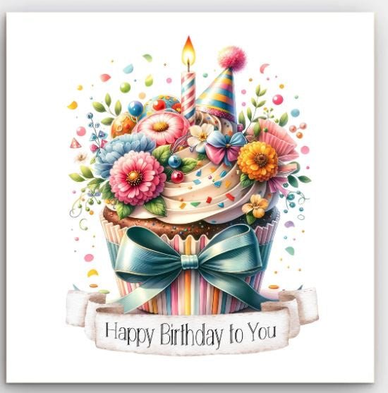 Greeting Card - Cupcake Birthday | Basically Paper | Greeting Cards | Thirty 16 Williamstown