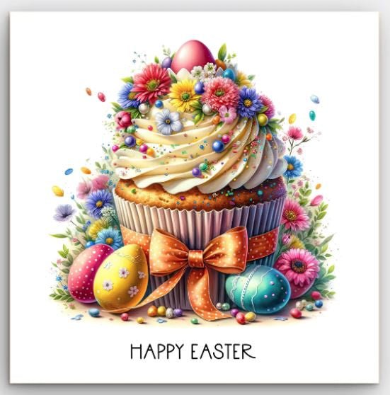 Greeting Card - Easter Cupcake | Basically Paper | Greeting Cards | Thirty 16 Williamstown