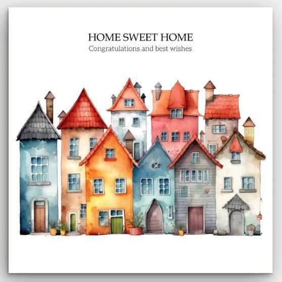 Greeting Card - Houses | Basically Paper | Greeting Cards | Thirty 16 Williamstown