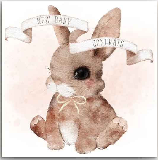 Greeting Card - Rabbit | Basically Paper | Greeting Cards | Thirty 16 Williamstown