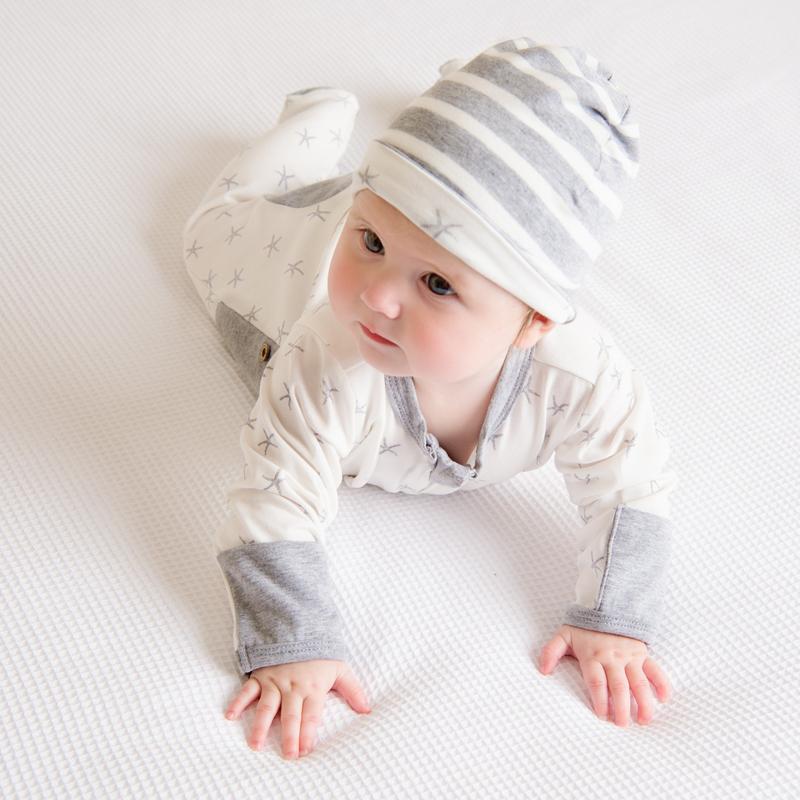 Grey Reversible Beanie | Li&#39;l Zippers | Baby &amp; Toddler Hats &amp; Beanies | Thirty 16 Williamstown