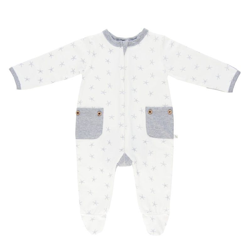 Grey Star Long Romper | Li'l Zippers | Baby & Toddler Growsuits & Rompers | Thirty 16 Williamstown