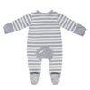 Grey Stripe Long Romper | Li&#39;l Zippers | Baby &amp; Toddler Growsuits &amp; Rompers | Thirty 16 Williamstown
