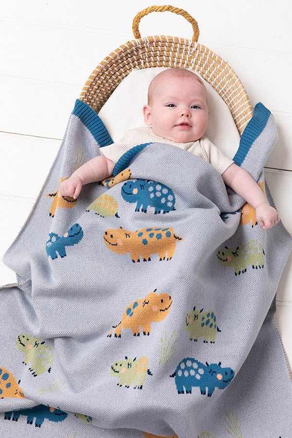 Henry Hippo Blanket | Indus | Bedding, Blankets & Swaddles | Thirty 16 Williamstown