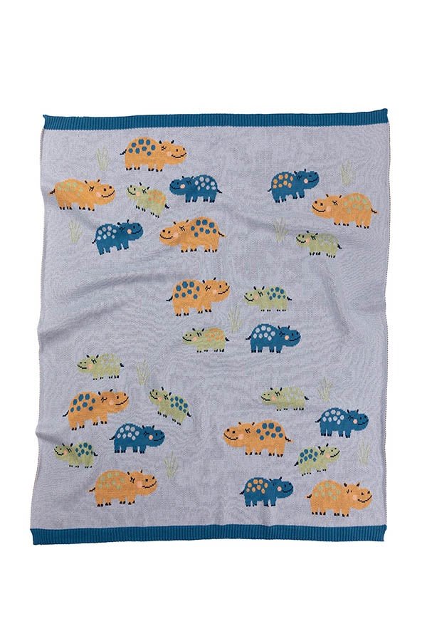 Henry Hippo Blanket | Indus | Bedding, Blankets & Swaddles | Thirty 16 Williamstown