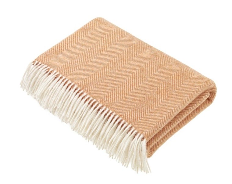 Herringbone Throw - Saffron | Bronte By Moon | Throws & Rugs | Thirty 16 Williamstown