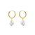 Huggie Freshwater Pearl Earrings - Gold | DPI Jewellery | Jewellery | Thirty 16 Williamstown