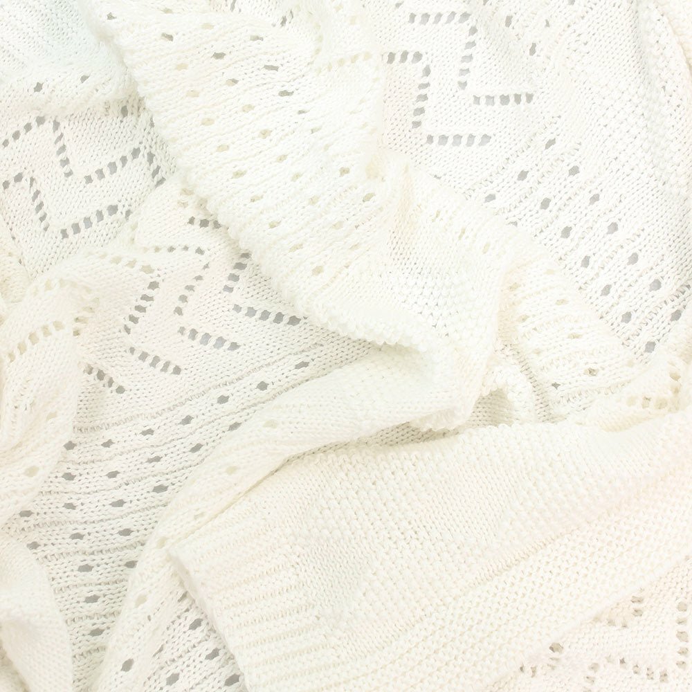 Jessie Multi Pattern Knit Blanket - Ivory | DLUX | Bedding, Blankets &amp; Swaddles | Thirty 16 Williamstown