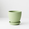 Johanna Pot with Saucer - Sage | Floral Interiors | Decorator | Thirty 16 Williamstown